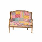 Диванетка из дерева и ткани