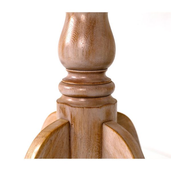 Маленький круглый столик Еcolife Еurope I-SRT из выбеленного массива дуба — изображение 5