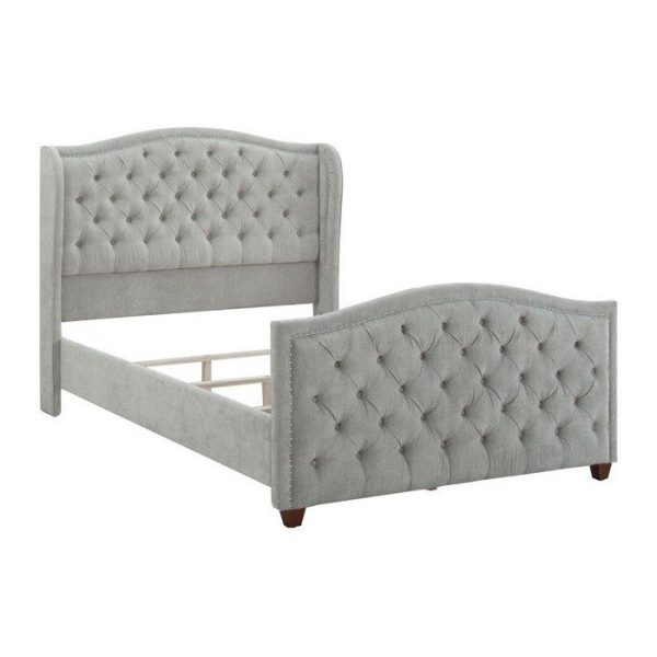 Кровать Marcella Серый Велюр 160х200 см — изображение 1