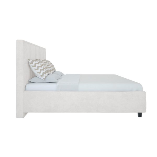 Кровать в отделке бежевым велюром Royal Black 160х200 — изображение 3