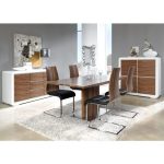 Большой прямоугольный обеденный стол DUPEN (раздвижной)