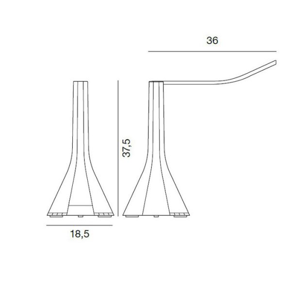Настольная лампа Rotaliana LaDiva серая — изображение 9