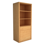 Буфет с одной дверью и открытыми полками натуральный дуб  — изображение 2