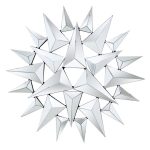 Декор зеркальный Шипы диаметр 119 см