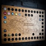 Копилка-панно для пивных крышек ANTON ANTON Карта России из натуральной березовой фанеры — изображение 2
