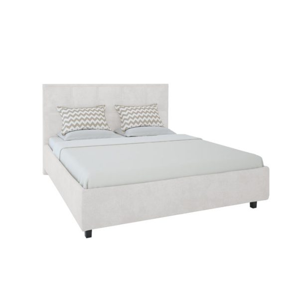 Кровать в отделке бежевым велюром Royal Black 160х200 — изображение 2