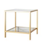 Кофейный столик с двумя стеклянными столешницами