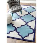 Ковер RUGSBE Marrakech white blue 240х330 см