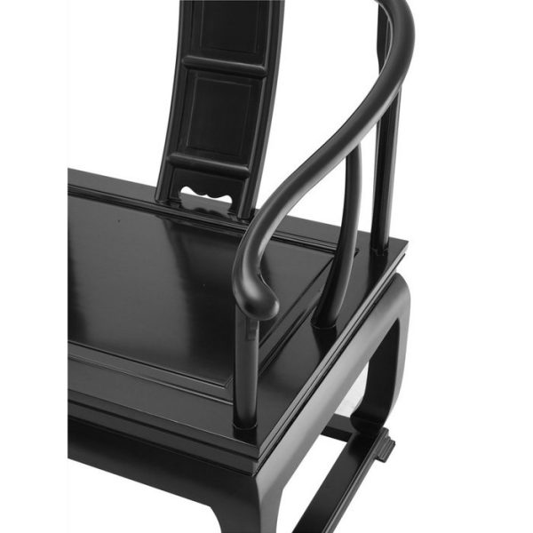 Кресло  Lotus из дерева лакированного черного цвета — изображение 3