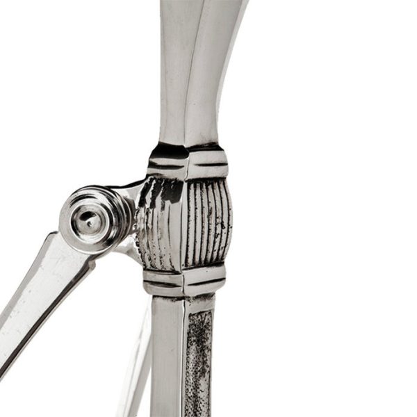 Журнальный столик  Monte Carlo из металла цвета античное серебро — изображение 2