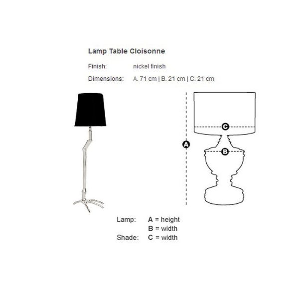 Настольная лампа  Cloisonne  — изображение 3