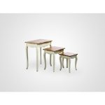 Журнальные столики (комплект) из трех столиков в стиле прованс со старением  