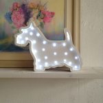 Ночник Скотч Терьер белый	