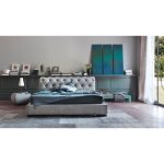 Кровать Letto GM 22 с обивкой из экокожи или велюра 200х200 см — изображение 2