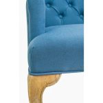 стул с мягкой обивкой Deron blue — изображение 5