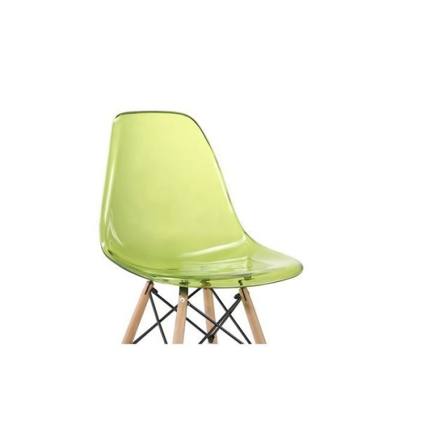 Стул с зеленым прозрачным сидением  — изображение 3