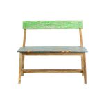 Скамейка деревянная мультиколор