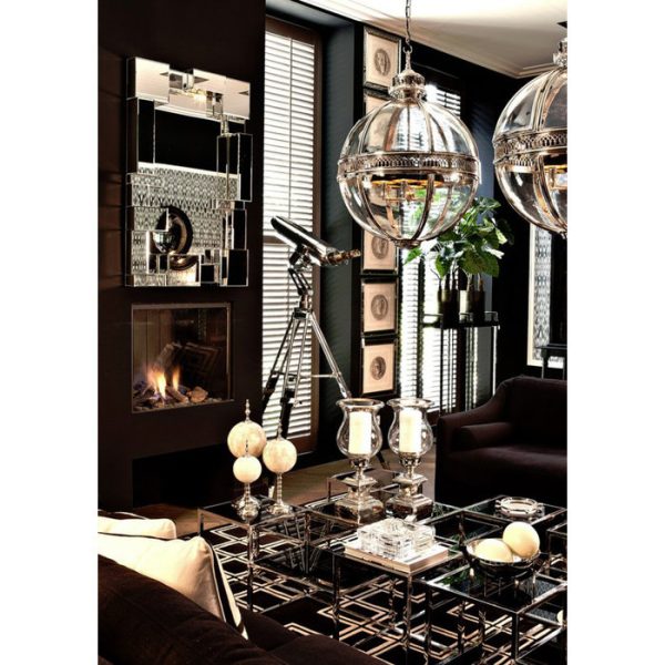 Журнальный столик  Smythson с полками из дымчатого стекла — изображение 3