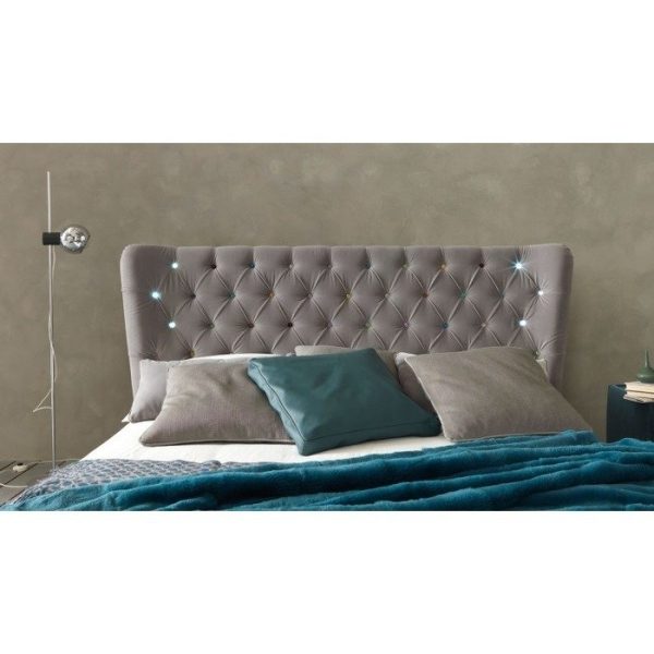 Кровать Letto GM 21 с обивкой из экокожи или велюра 140х200 см — изображение 2