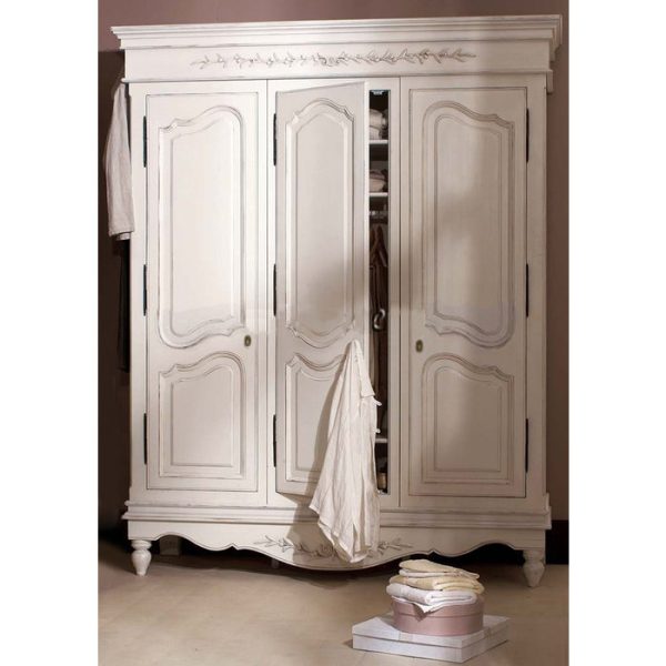 Шкаф трехстворчатый Снежный Прованс — изображение 2