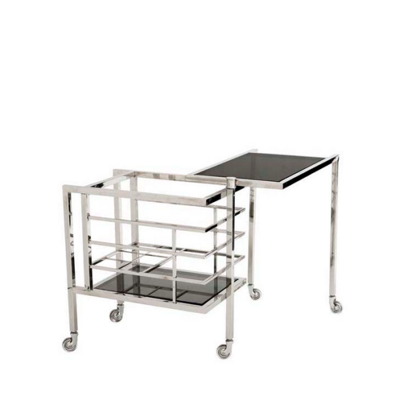 Сервировочный столик  Collins из стали и стекла — изображение 2