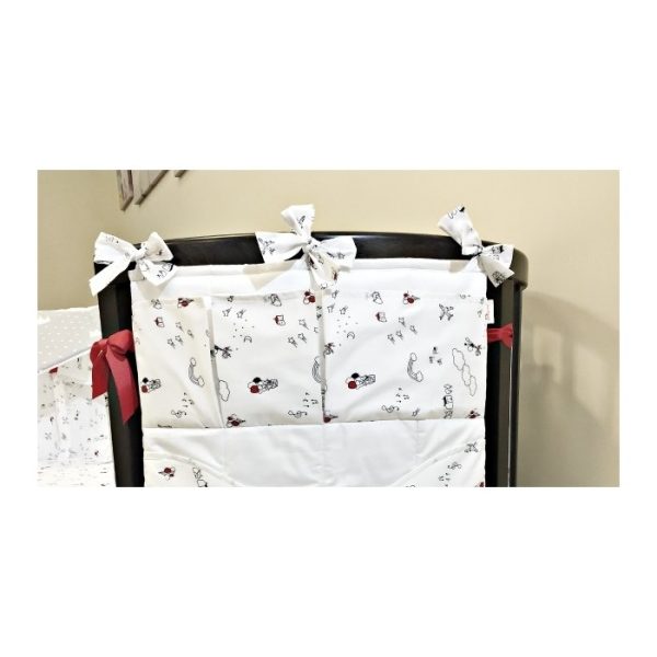 Карман декоративный EllipseFurniture L Белый Вставка Фантазия Красный — изображение 2