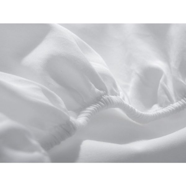 Комплект постельного белья стандарт с простыней 180х200 белый — изображение 2