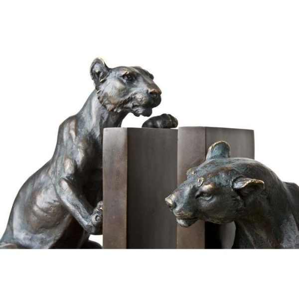 Набор из 2-х держателей для книг и журналов  Bookend Lioness из металла  — изображение 4