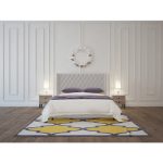 Кровать Wing-2 200x200 см  Велюр Бежевый — изображение 7