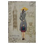 Декоративное настенное панно London Girl