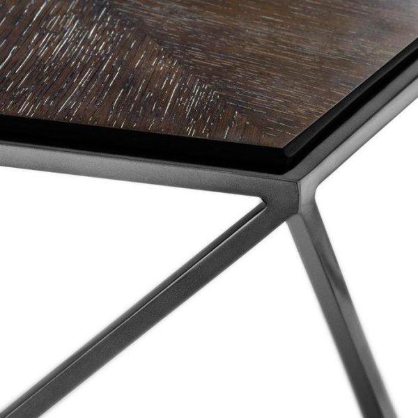 Журнальный столик  Pentagon на металлическом основании и деревянной столешницей  — изображение 4
