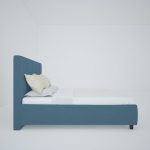 Кровать Royal Black 160х200 см Велюр Морская волна — изображение 5