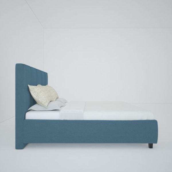 Кровать Royal Black 160х200 см Велюр Морская волна — изображение 5