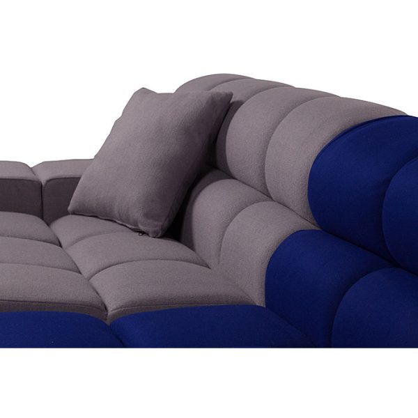 Диван Tufty-Time Sofa серо-синяя шерсть, коричневый — изображение 3