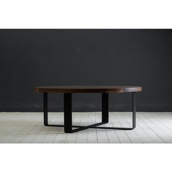 Журнальный столик из массива кавказского дуба и металла — изображение 2