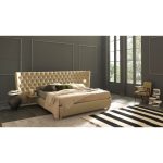 Кровать Letto GM 20 с обивкой из экокожи или велюра 160х200 см — изображение 2