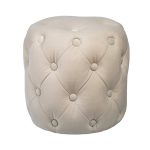 Пуф Passion Белый из велюра