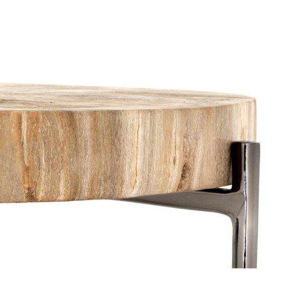 Приставной Журнальный столик  Wood на ножках из нержавеющей стали — изображение 7