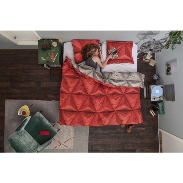 Комплект постельного белья Оригами красный 150х200 — изображение 2