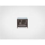 Стол кофейный из ротанга со столешницей из прозрачного стекла