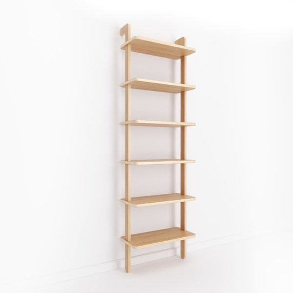 Стеллаж Sorsele шпон дуб цвет молочный — изображение 2