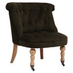 Кресло Amelie French Country Chair Серо-Коричневый Велюр — изображение 3