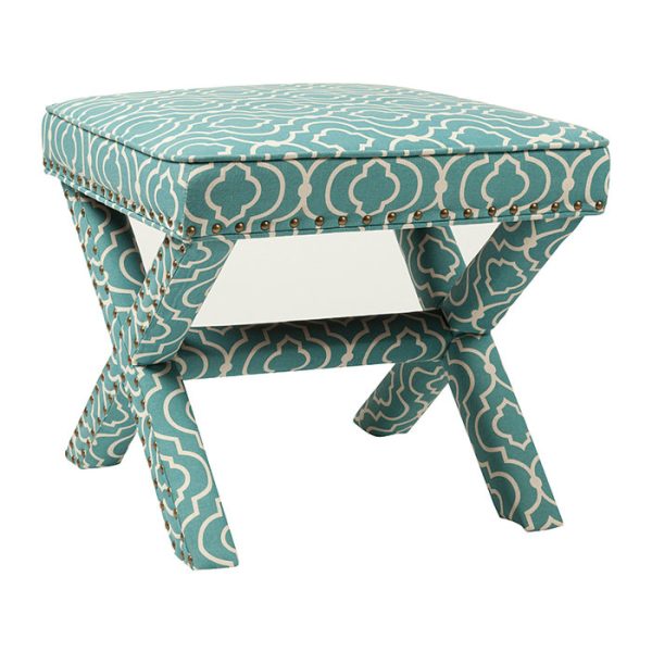  Табурет Remy Ottoman Орнамент Лен — изображение 2