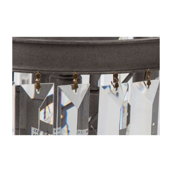 Дизайнерская настольная лампа из металла и стекла — изображение 4