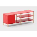 Тумба под ТВ Latitude SAGA SEVER GRADIENT светло-красная