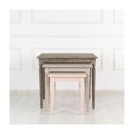 Журнальный столик (3 шт) Lazare из массива дерева — изображение 2