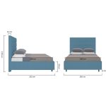 Кровать Shining Modern с мягким изголовьем и прочным деревянным каркасом 180х200 см — изображение 10