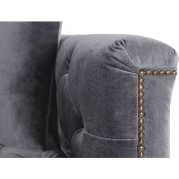 Диван PAOLO с обивкой из серого ткани  — изображение 6