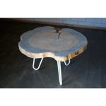 Журнальный стол из спила сосны TheSarai Pine Flower 03