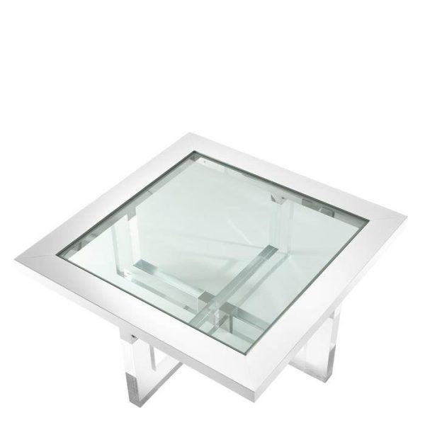 Кофейный столик  Horizon square со стеклянной столешницей  — изображение 2